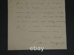 Lucien Biart Autographed Letter Signed Paris 1882