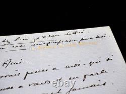 Lucien Guitry signed autograph letter to Littré and Béranger by Sacha Guitry