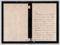 Ludovic Halévy Collection of 2 signed autograph letters