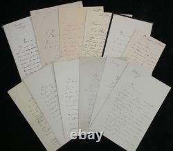 Ludovic Halévy Set of 12 signed autograph letters 1858/1902
