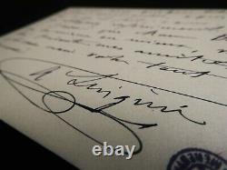 Luigini Alexandre Letter Autography Signed, Comique Operation, 1899
