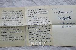 MARCEL PAGNOL beautiful handwritten autographed letter & signed