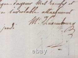 MONTMORENCY-LUXEMBOURG Autographed letter signed States General Revolution