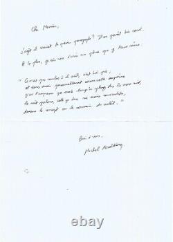 M. Houellebecq Autograph Letter Signed The Memory Of The Sun Serotonin