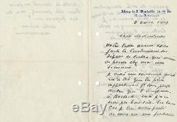 M. Maeterlinck 2 Autograph Letters Signed Alfred Sutro Wandrille Bazalgette