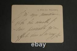 Madame Amel, French comedy troupe, set of 9 signed autograph letters