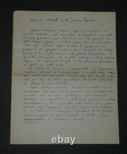 Madame Amel, French comedy troupe, set of 9 signed autograph letters