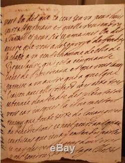 Madame De Maintenon Scarron Autograph Letter Signed In 1671 Youth