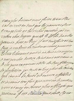 Madame De Maintenon Signed Autograph Letter To Count Of Noyon. 1703