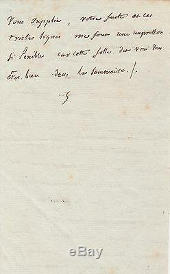 Madame Stael Autograph Letter Signed