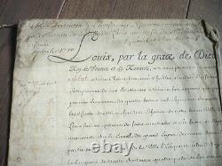 Manuscript Letter Patent Signee By Louis XV 1770 About Velin