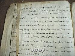 Manuscript Letter Patent Signee By Louis XV 1770 About Velin