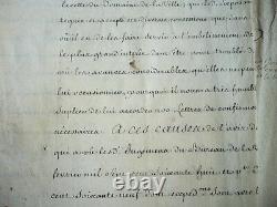 Manuscript Letter Patente Signee By Louis XV 1770 On Velin