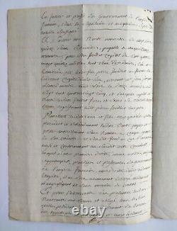 Manuscript, Letter to Napoleon, Watermarks, 1809, signed Liotard