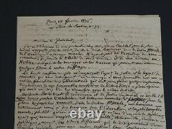 Marc-Antoine Jullien de Paris Autographed Letter Signed The Terror 1836