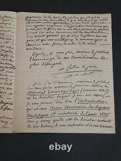 Marc-Antoine Jullien de Paris Autographed Letter Signed The Terror 1836