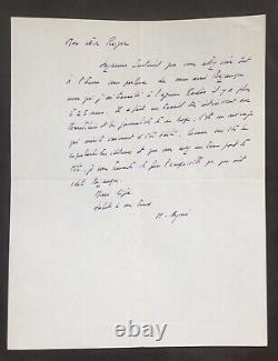 Marcel AYMÉ Autographed Letter Signed to Roger Nimier