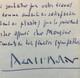 Marcel L'herbier Handwritten Signed Letter To Maurice Toesca, Mentioning Idhec