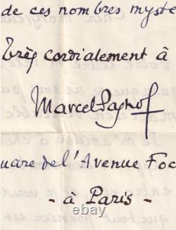 Marcel PAGNOL Interesting collection and signed autograph letter 1868