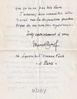 Marcel PAGNOL Interesting collection and signed autograph letter 1868