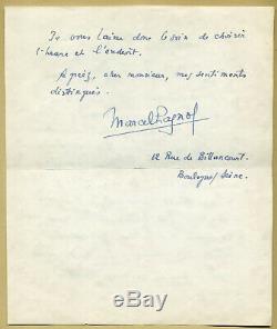 Marcel Pagnol (1895-1974) Writer And Filmmaker Autograph Letter Signed 1930