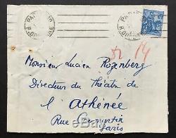 Marcel Pagnol Autograph Letter Signed Envelope Als + 4 Pages 1930