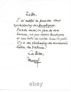 Marcel Pagnol Autograph Letter Signed Les Bucoliques