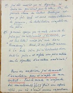 Marcel Pagnol Important Autograph Letter Signed In Deval 4 Pages Als