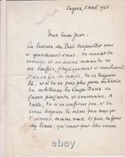 Marcel Pagnol, Writer. Autographed Letter Signed to Jean Galtier-Boissière 1963