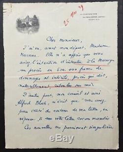 Marcel Pagnol Writer Filmmaker Autograph Letter Signed Als 3 Percent In 1929
