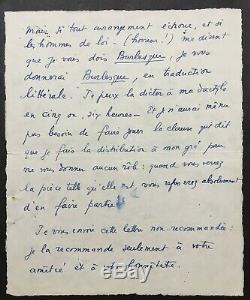 Marcel Pagnol Writer Filmmaker Autograph Letter Signed Sla 4 P 1930