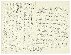 Marcel Proust / Autograph Letter Signed / The Plan Of Research