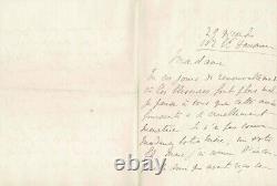 Marcel Proust Autographed Signed Letter. Magnificent New Year's Letter. 1915