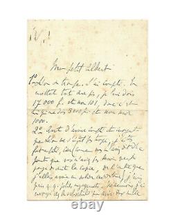 Marcel Proust / Unpublished Signed Autograph Letter / Investments / Silver / War