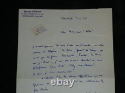 Marcel Reggui Set of 5 autograph letters signed Massacres of Guelma 1952/1990