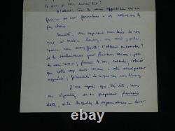 Marcel Reggui Set of 5 autograph letters signed Massacres of Guelma 1952/1990