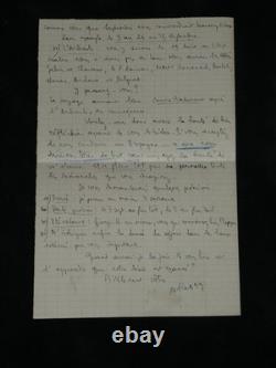 Marcel Reggui Set of 5 autograph letters signed Massacres of Guelma 1952/1990