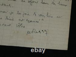 Marcel Reggui Set of 5 autograph letters signed Massacres of Guelma 1952/1990