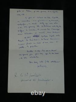 Marcel Reggui Set of 5 signed autograph letters Massacres of Guelma 1952/1990