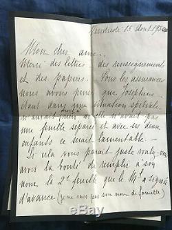 Marechal Petain Autograph Letter Signed Rare 1930 Army Wife