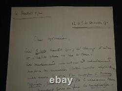 Marguerite CANAL, Musician SIGNED AUTOGRAPH LETTER 2 pages