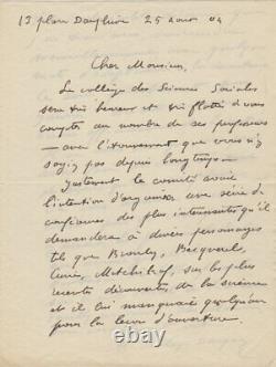 Marguerite Soley-darqé Autographed Letter Signed To Charles-ange Laisant