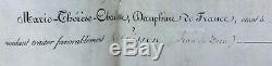 Maria Theresa, Dauphine Of France, Madame Royale Signed Letter Signed Letter