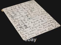 Marie DE REGNIER signed autograph letter Drognel