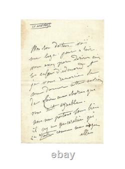 Marie Dorval / Signed Autograph Letter / Comédie Française / Vigny / Romanticism