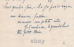 Marie Laurencin Autographed Letter to Her Mother Without Great Joy