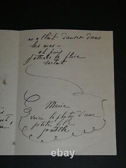 Marie Laurencin Letter Autograph Signee A Roger Nimier About His Children Trist