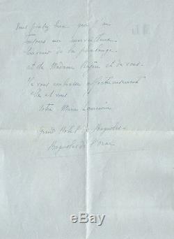 Marie Laurencin. Signed Autograph Letter To Jean Royère