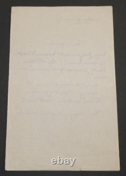 Marie ROGER-MICLOS SIGNED AUTOGRAPH LETTER
