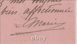 Marie d'Orléans, Princess Valdemar of Denmark, Autographed Letter Signed, 1898